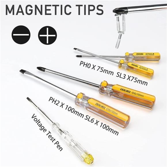 Tool Set Tool Kit 19-Piece Household Tool Kit Set Pliers Screwdriver Set Hex Key - Picture 4 of 7